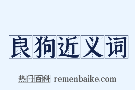 良狗近义词是什么意思的图片